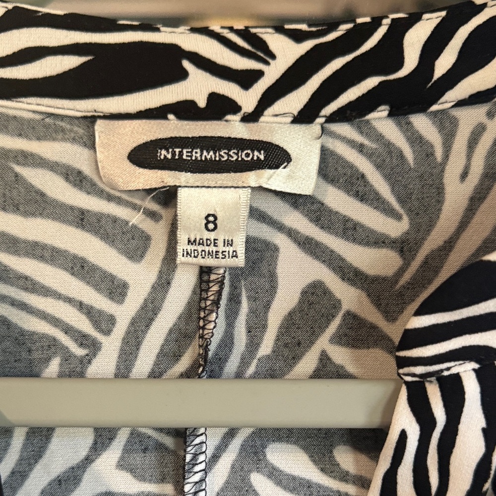 Chic Zebra Patterned Mini Dress - Picture 3 of 6